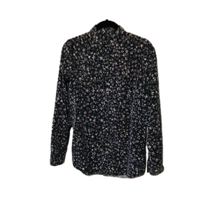 Express Lyocell Floral Boyfriend Button Up Shirt XS